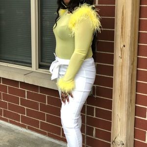 See through fur shirt